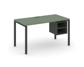 Стол рабочий с подвесной тумбой с 2 открытыми нишами CN.SP-105 980x720x750 Концепт / Concept images