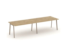 Стол переговорный на плоскоовальной трубе 316x98x75 Эстетика / Estetica images