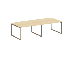 Перег. стол (2 столешницы) на О-образном м/к 2800x1235x750 Метал Систем Куатро 4х4 / Metal System Quattro 4x4 images