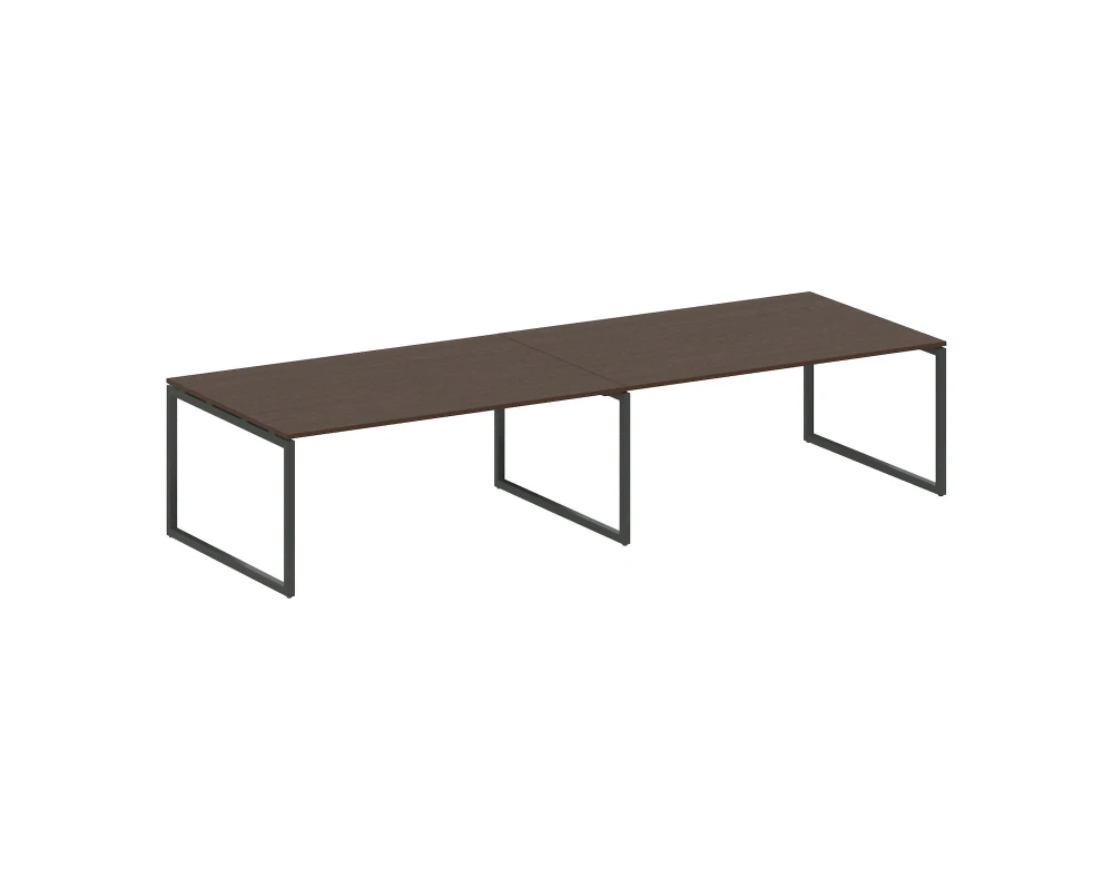 Перег. стол (2 столешницы) на О-образном м/к 3600x1235x750 Метал Систем Куатро 4х4 / Metal System Quattro 4x4