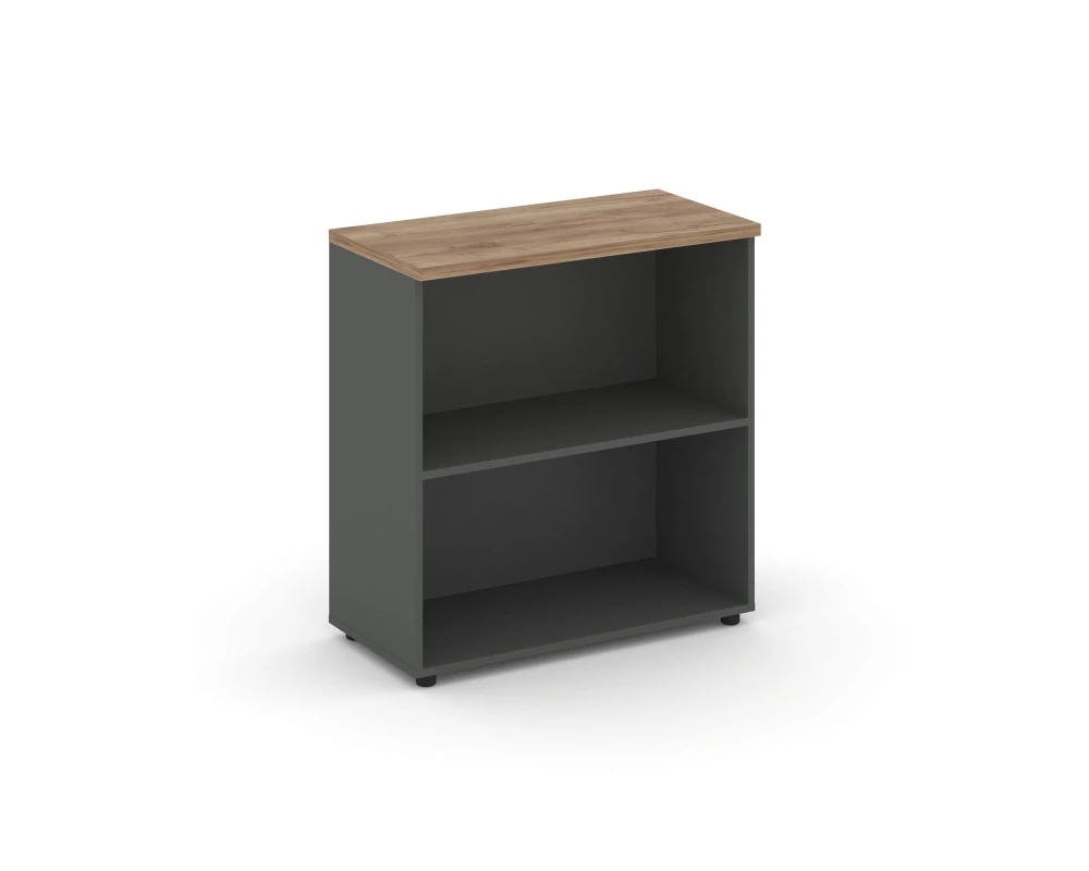 Стеллаж низкий широкий 796x400x833 зад. стенка HDF Стайл Проджект / Style Project