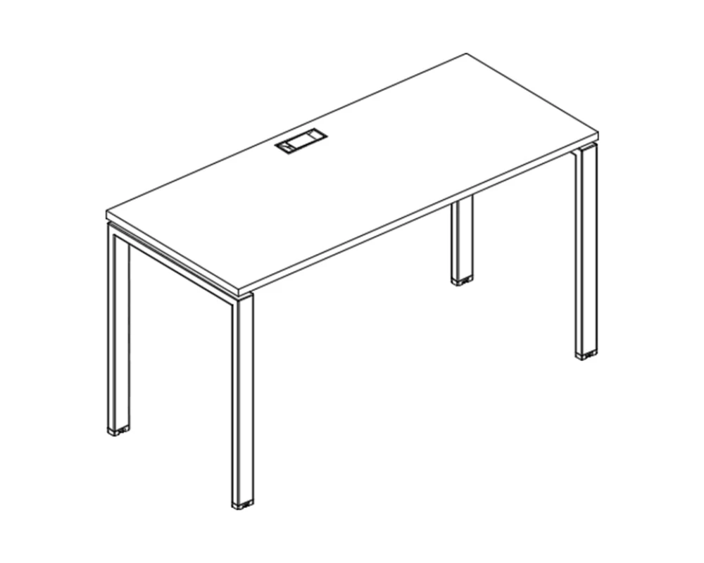 Стол письменный на металлокаркасе UNO 80x60x75 A4.PRO