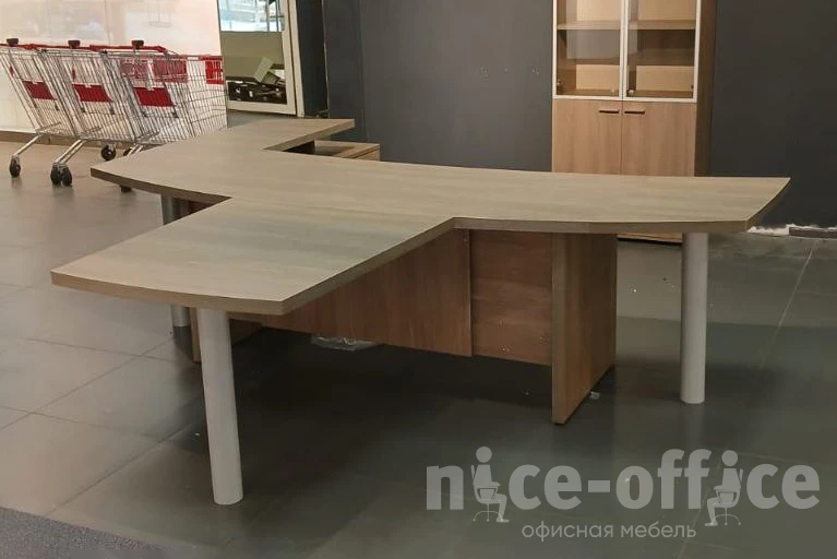 Стол 1800x872х750 Wing Дуб темный фото в интерьере 1