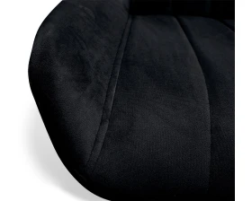 Стул полубарный SHT-ST37/S80-1 Велюр, Ночное затмение/Прозрачный лак/Черный images