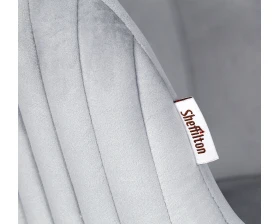 Стул SHT-ST39/S95-WH-1 Велюр, Серое облако/Прозрачный лак/Черный муар images