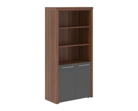 Шкаф с 1 комплектом глухих малых дверей и топом (850х430х1930) Зенн / Zenn images